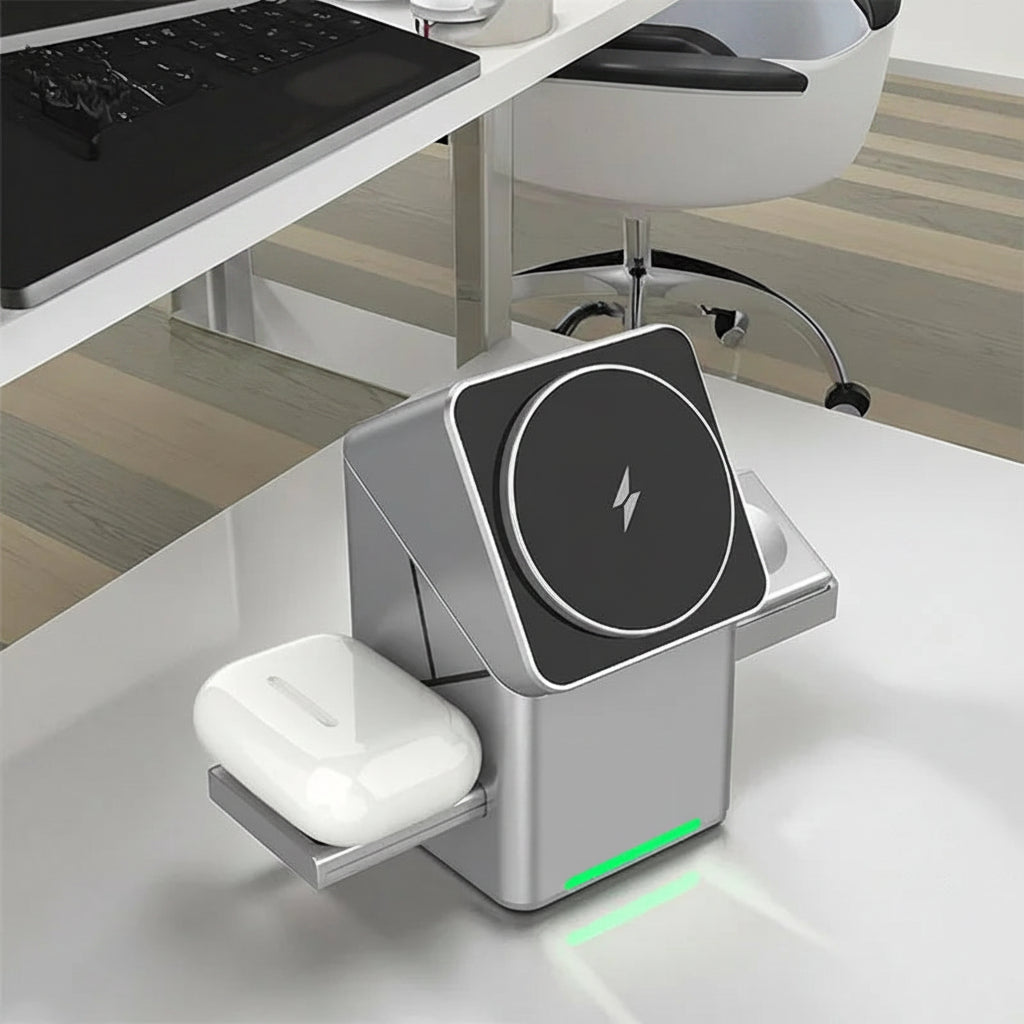Aetriva™ Qi2 3-in-1 Rotating Wireless Charger Stand