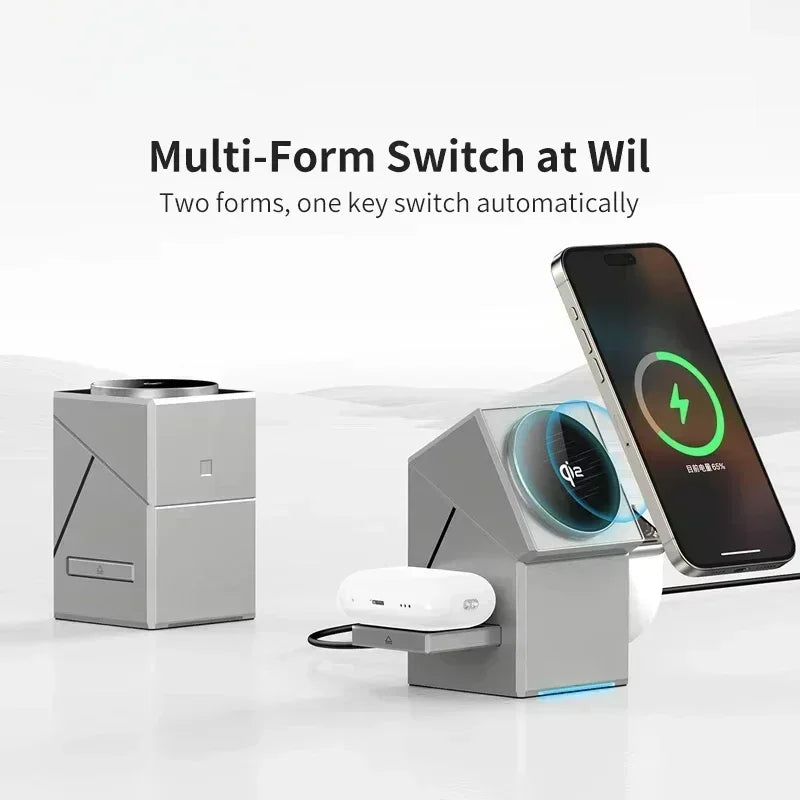 Aetriva™ 3-in-1 Rotating Magnetic Wireless Charging Station