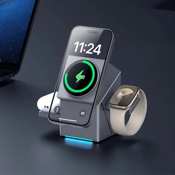 Aetriva™ 3-in-1 Rotating Magnetic Wireless Charging Station