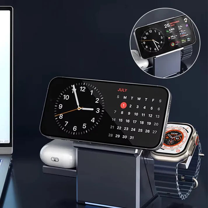 Aetriva™ 3-in-1 Rotating Magnetic Wireless Charging Station