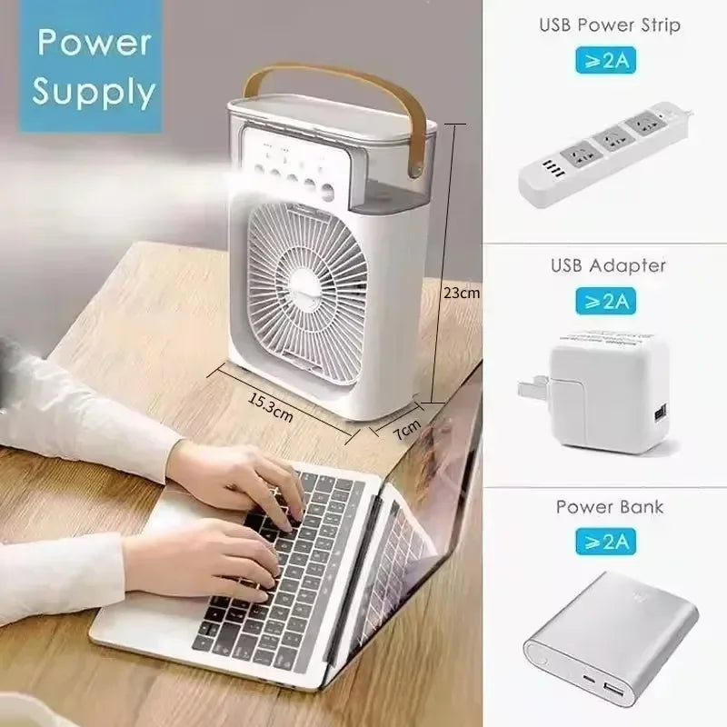 Aetriva™ Portable Air Cooler & Mist Humidifier Fan
