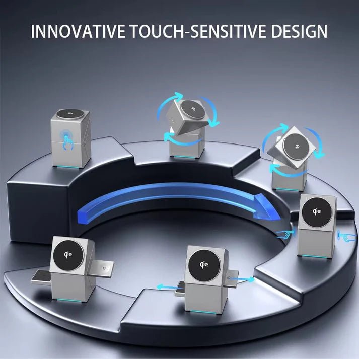 Aetriva™ 3-in-1 Rotating Magnetic Wireless Charging Station