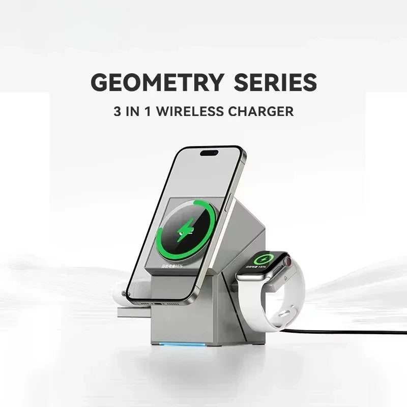 Aetriva™ 3-in-1 Rotating Magnetic Wireless Charging Station