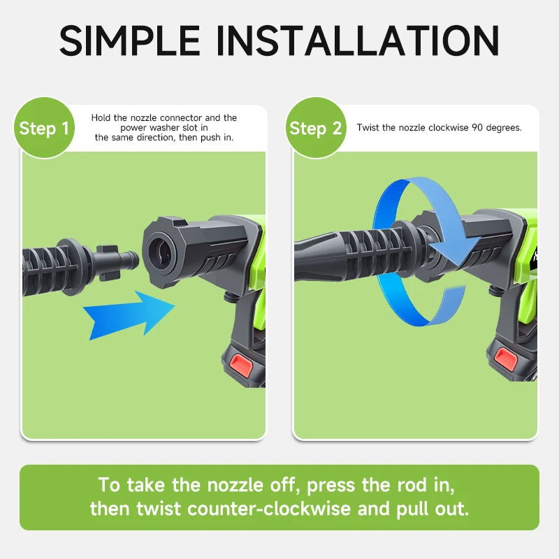 Aetriva™ HydroJet 21V Cordless High-Pressure Power Washer